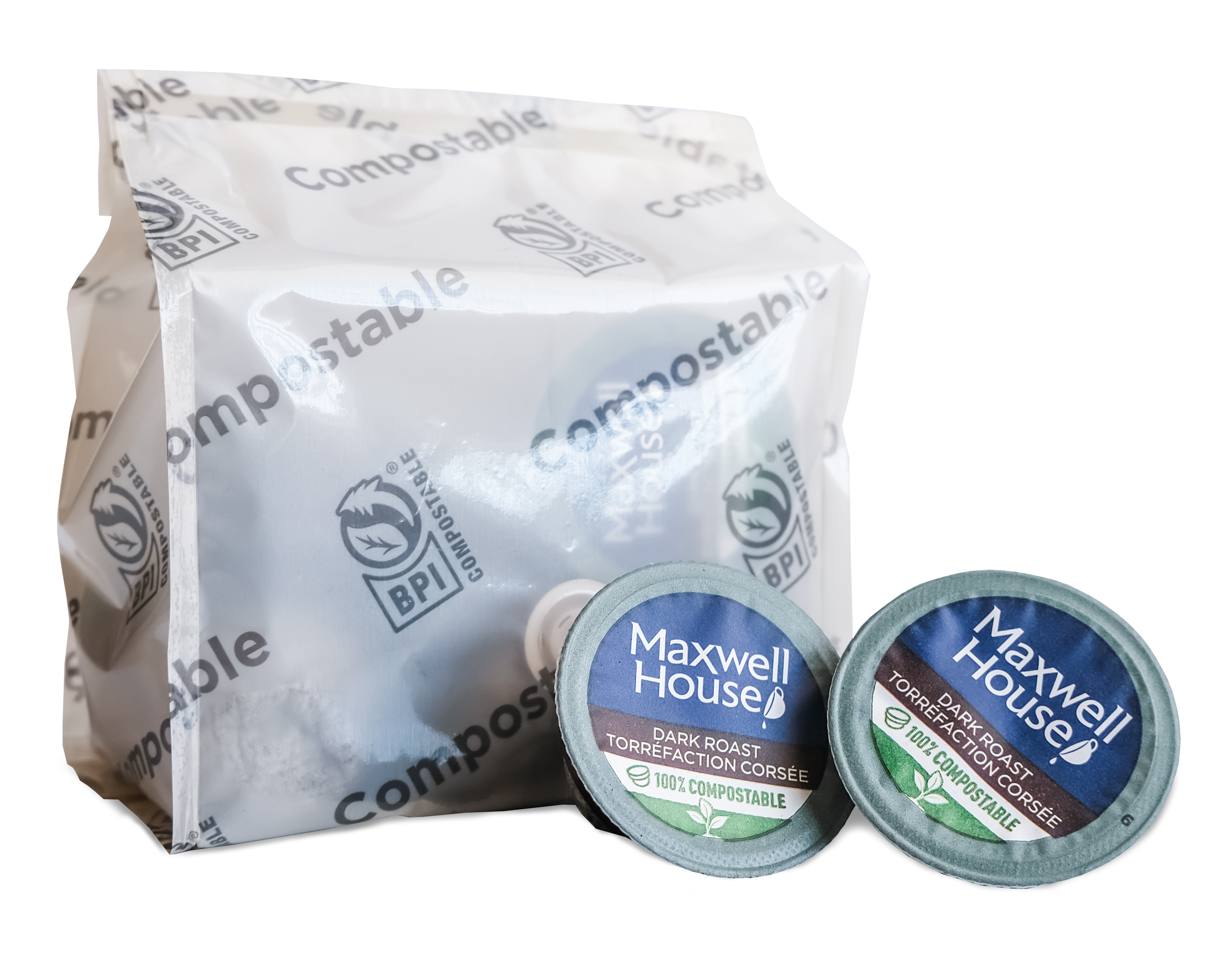 Películas compostables para capsulas y bolsas de café de Maxwell House Canada