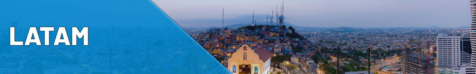 a skyline view of Guayaquil Ecuador