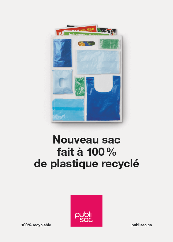 Publisac : un nouveau sac 100% recyclé et recyclable
