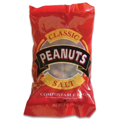 Compostable peanut bag