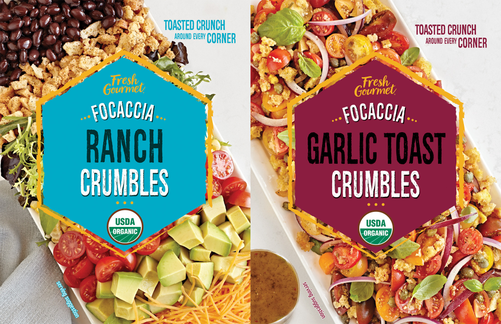 Fresh Gourmet Focaccia Ranch/Garlic Toast Crumbles wrappers