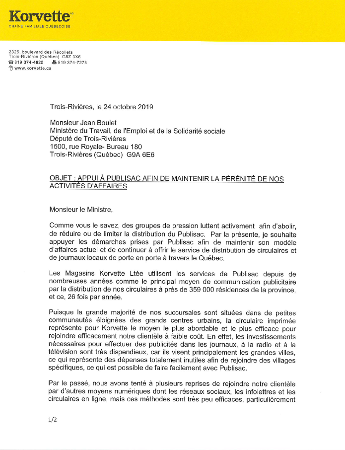 Korvette témoignage 