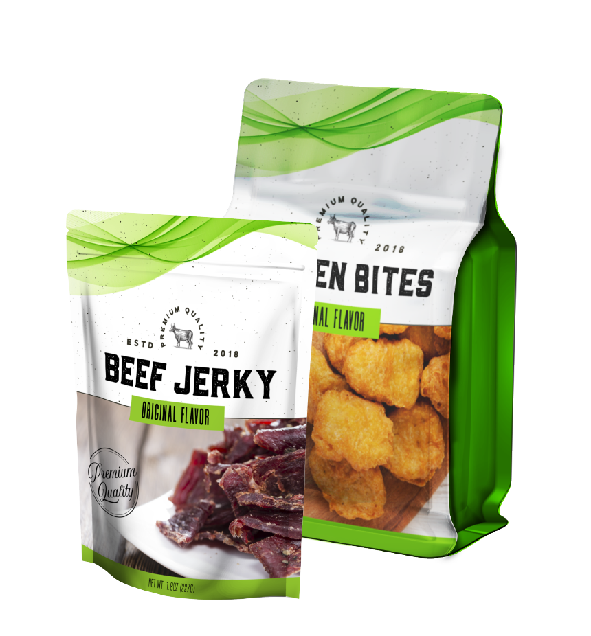 Meat snacks packaging